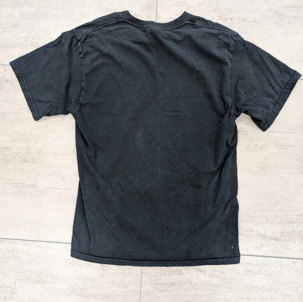 Vintage Y2K Yeah Buddy Black Short Sleeve T-shirt Medium - Picture 6 of 6